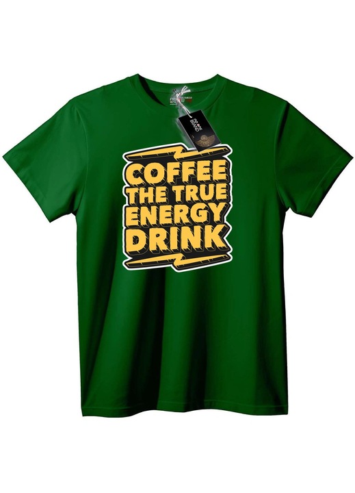 Tricou Cafeaua: Adevărata băutură energizantă, Verde englez