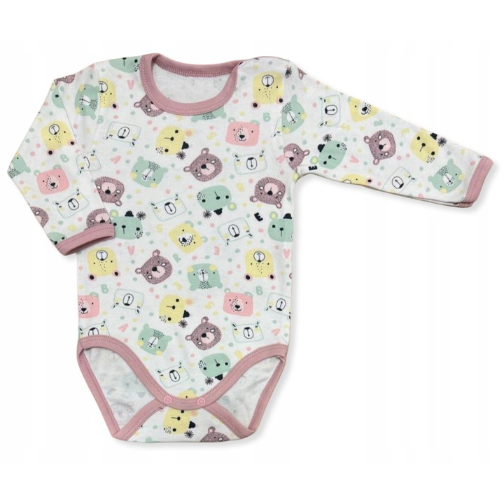 Body copii, Dartomik, maneca lunga, bumbac, Multicolor