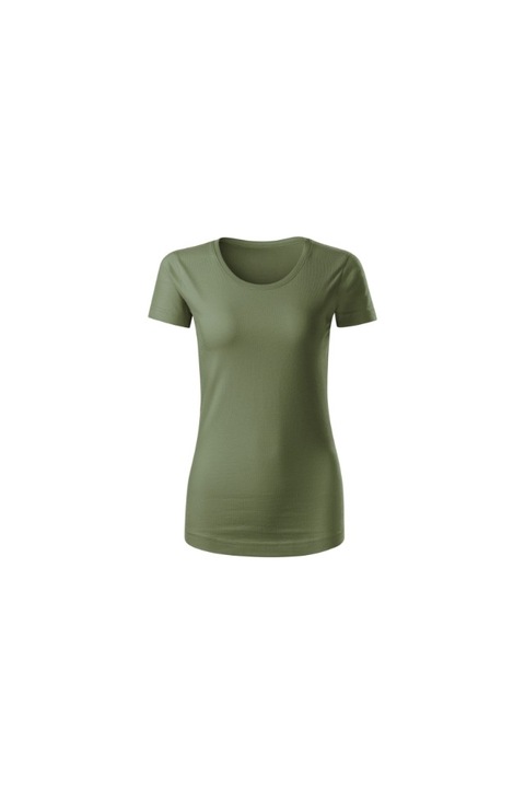 Tricou Dama Malfini.100% Bumbac Organic, Single Jersey, Croiala Cambrata - 821, Kaki
