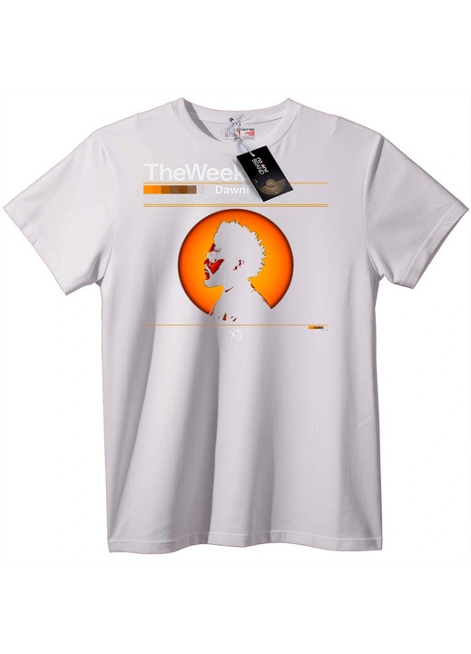 Тениска The Weeknd Dawn FM, Бял