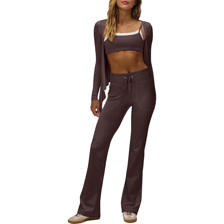 Női sportnadrág, Barna, Poliészter