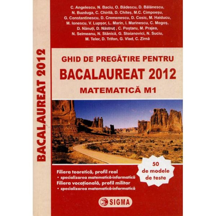 2012 Bacalaureat Matematica M1 - C. Angelescu, N. Baciu