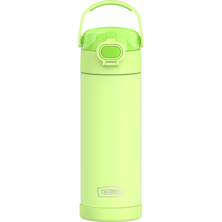 Termos pentru copii Thermos 470 ml, neon limon, cu capac de hidratare, rezistent la apa