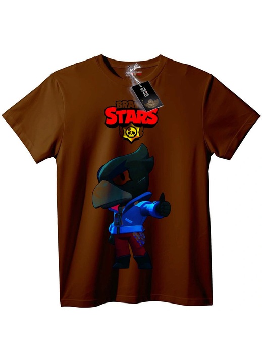 Brawl Stars Animációs Póló, Barna