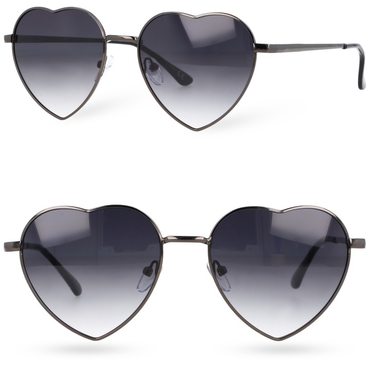 Női Szerelem Szív Napszemüveg Fekete 2