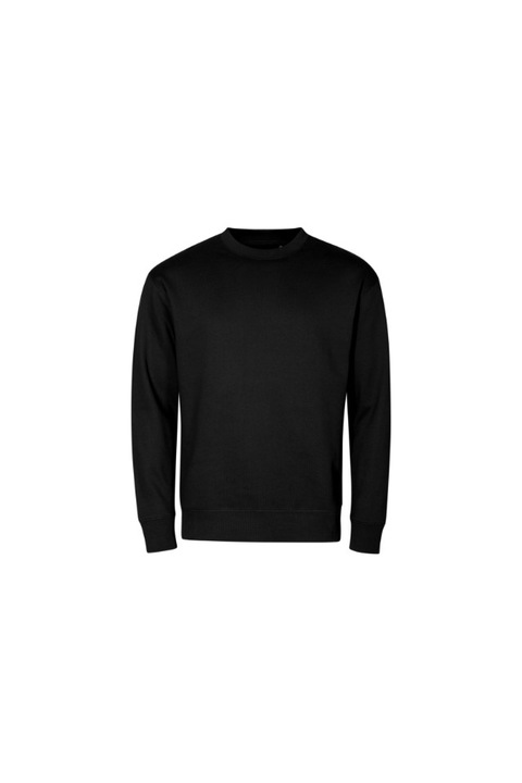 Hanorac Unisex Malfini Crew, French Terry, Interior Moale Pieptanat, Mansete Elastice - 426, Negru