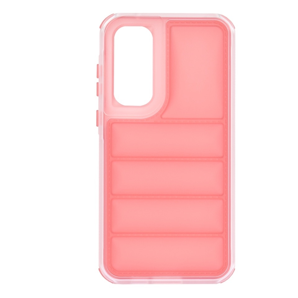 Husa pentru Samsung Galaxy A35 5G, anti soc, margini ridicate, design modern, set cu sticker, wave shield, Rosu