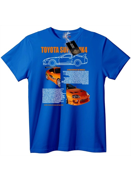 Тениска Toyota Supra MK4, Син