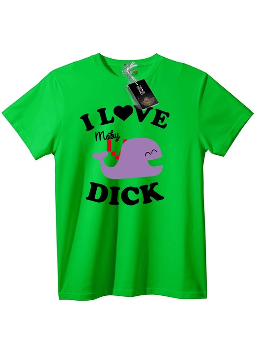Póló Szeretem a Moby Dick-et, Világoszöld