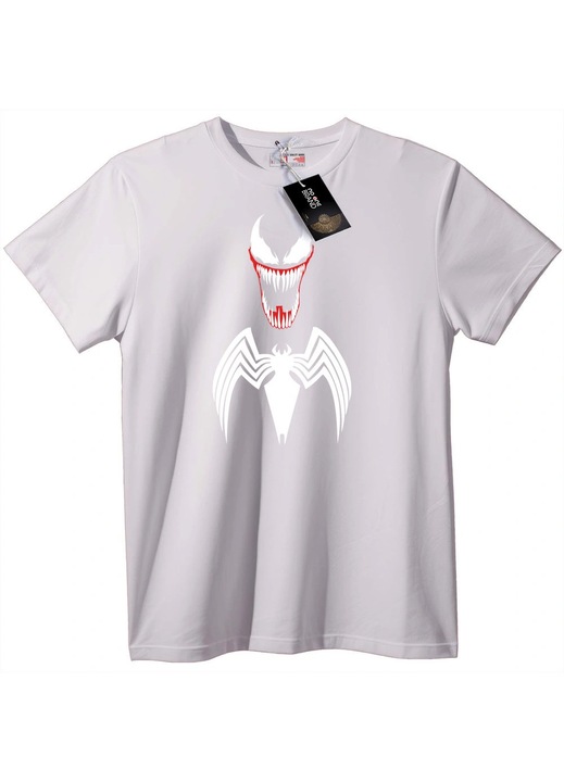 Tricou Venom logo, Alb