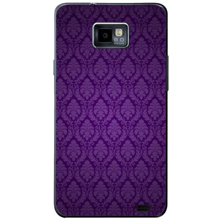 Husa Purple Royal Flower Pattern SAMSUNG Galaxy S2