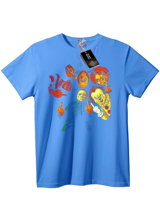 Póló Horror Ikonok, Világoskék