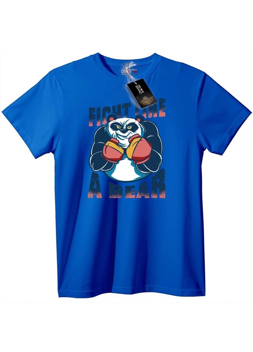 Tricou Luptă ca un Urs Panda, Albastru