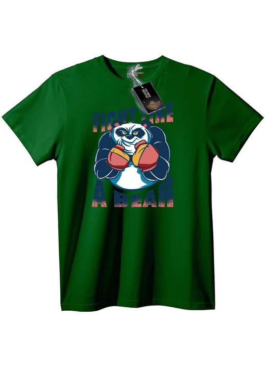 Tricou Luptă ca un Urs Panda, Verde englez