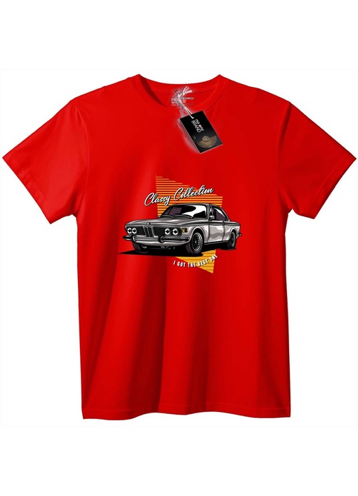BMW Klasszikus autó póló, Piros