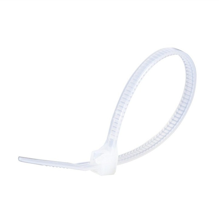 Set 100 tie wraps, Finder, 7.6x400mm, alb