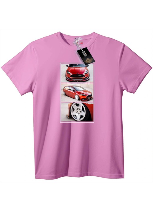 Póló piros autórajongó, Candy Pink