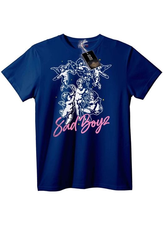 Tricou Sad Boys Cherub, Bleumarin