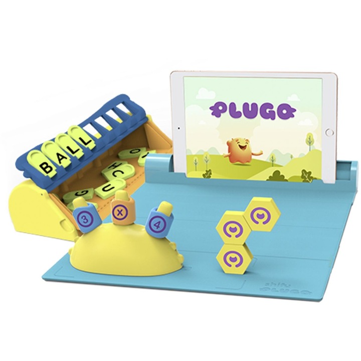 Plugo Combo 3 in 1, jocuri educative, 3 gamepad-uri, multicolor, pentru tablete, smartphone-uri
