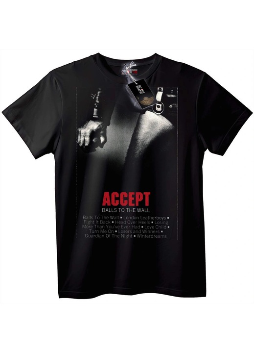 Póló ACCEPT Golyók a falig, Fekete