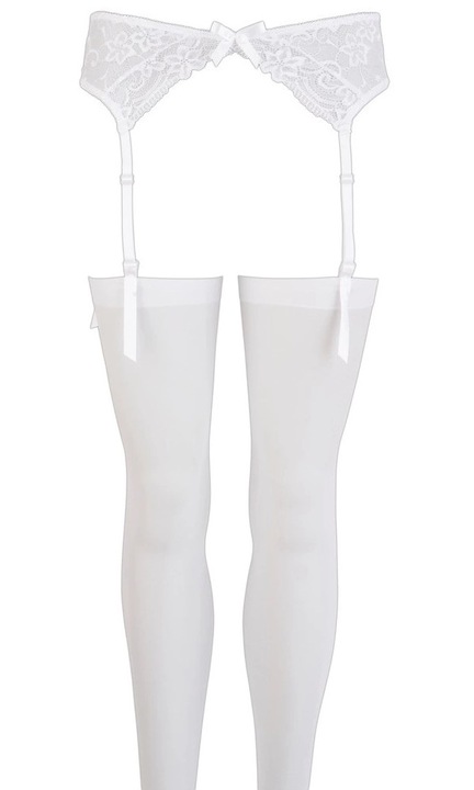 Szexi harisnyakötő, NO:XQSE, Fehér, Csipke, M-L INTL