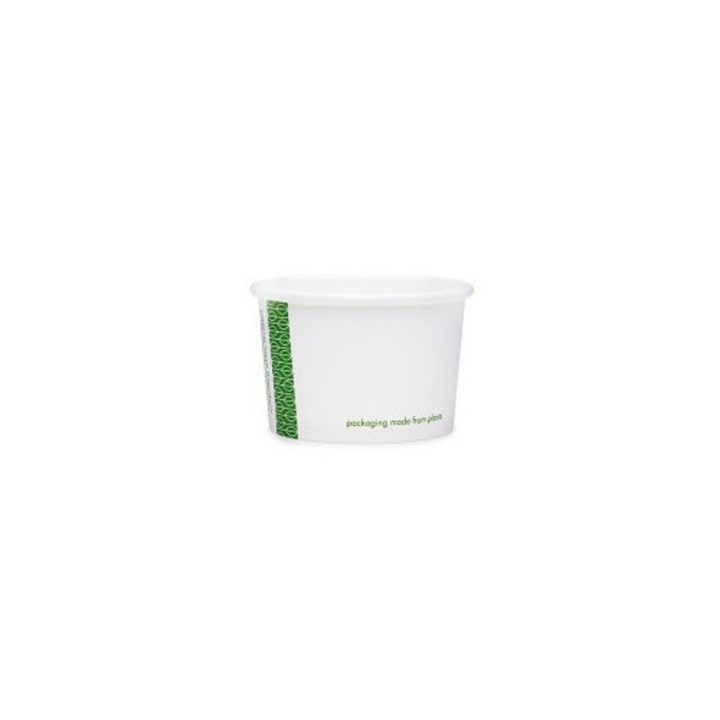 Set 50 pahare biodegradabile 120 ml, Vegware, 75 mm