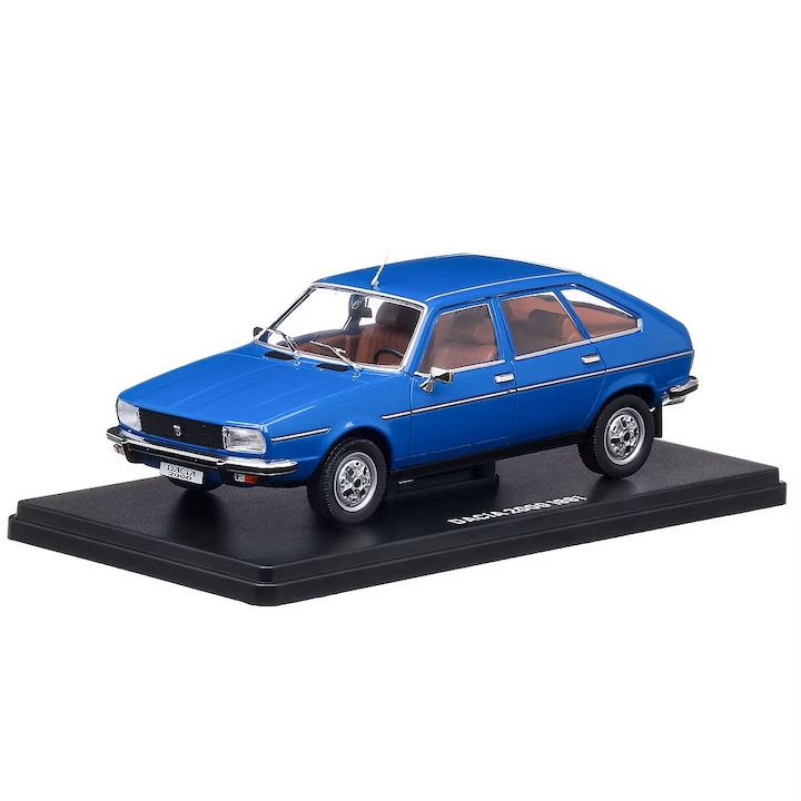 Macheta Dacia 2000 1981 Albastra 1:24 - Miniatura Auto Metalica pentru Colectie