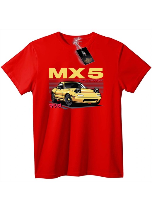 Tricou Mazda MX-5, Roșu, 6XL
