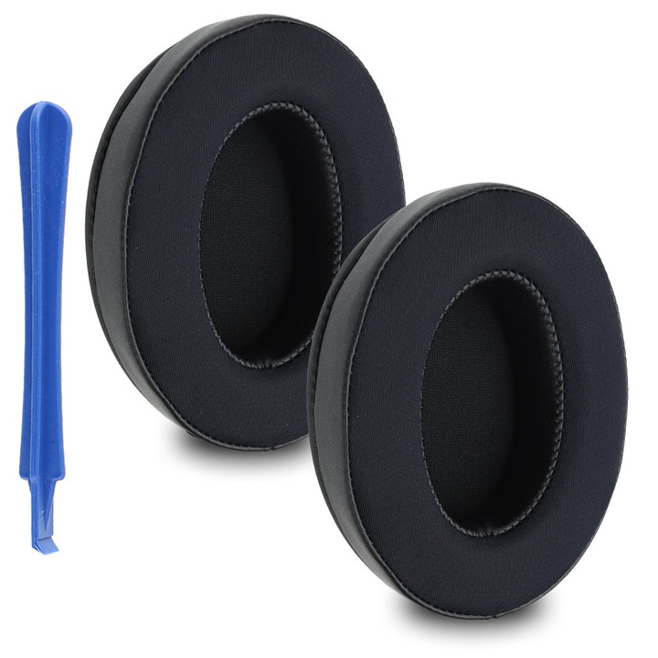 Наушници за слушалки Sony WH-1000XM3, еко кожа, пълнеж от мемори пяна, комплект 2 броя, черен