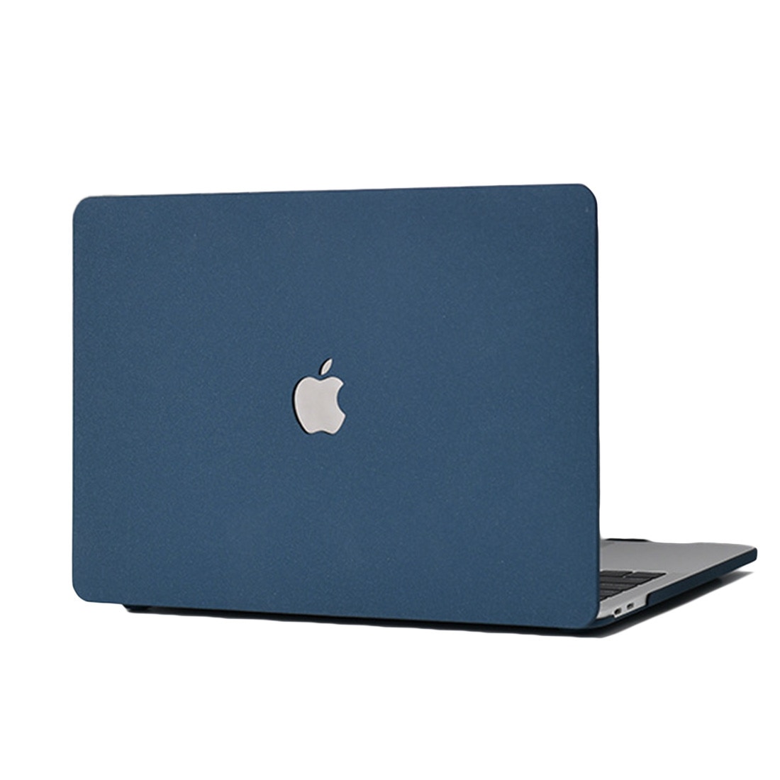 Carcasa Hard Shell DEISNGB pentru MacBook Pro 14", design ultra-subțire, efect de nisip fin, Albastru închis