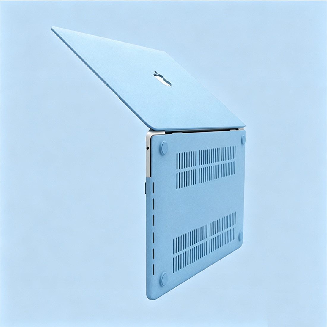 Carcasa Hard Shell DEISNGB pentru MacBook Air 13", ultra-subtire, ventilatie eficienta, Albastru deschis
