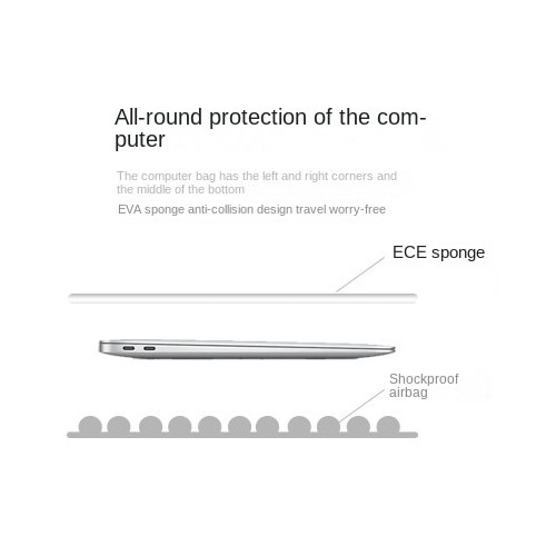 Geantă pentru laptop Aiorber, 14 inch, impermeabilă, 3 compartimente, gri