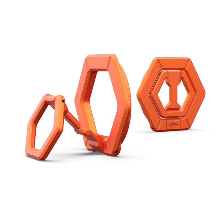 Inel magnetic UAG pentru telefon, Burnt Orange, pliabil, rotatie 360