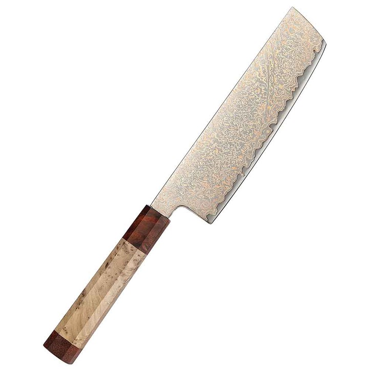 Cuțit de bucătărie Nakiri din oțel Damasc Xinzuo X05C Nakiri