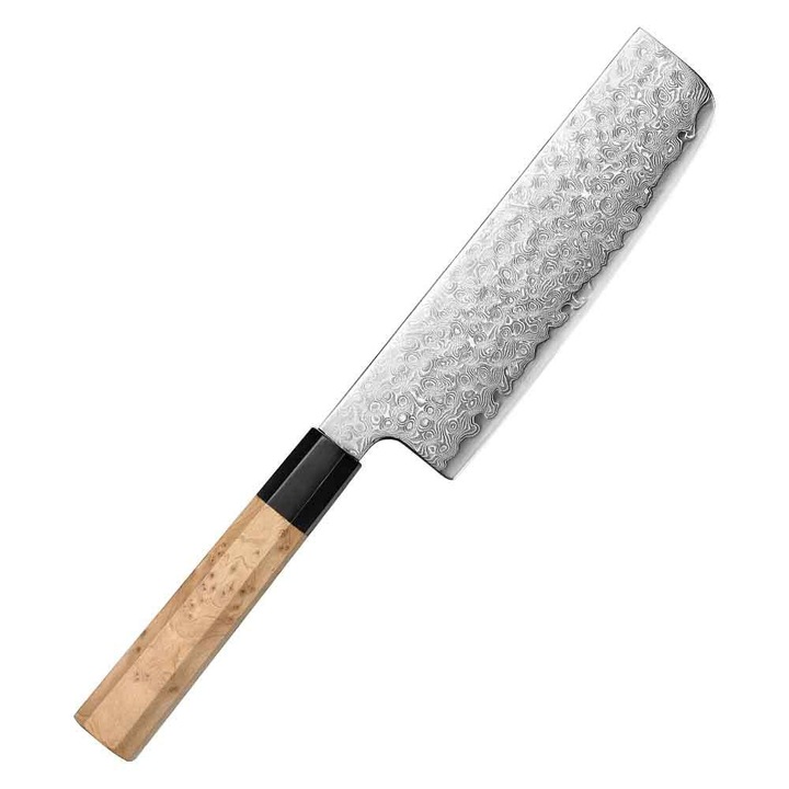 Cuțit de bucătărie Nakiri din oțel damasc Xinzuo PM8B Nakiri