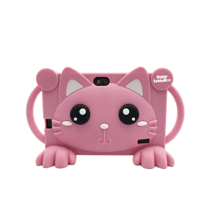 Tabletă SMART TabbyBoo Kitty NOVA, 7", 64GB, 8GB RAM, roz, cu control parental, Wi-Fi, set cu accesorii