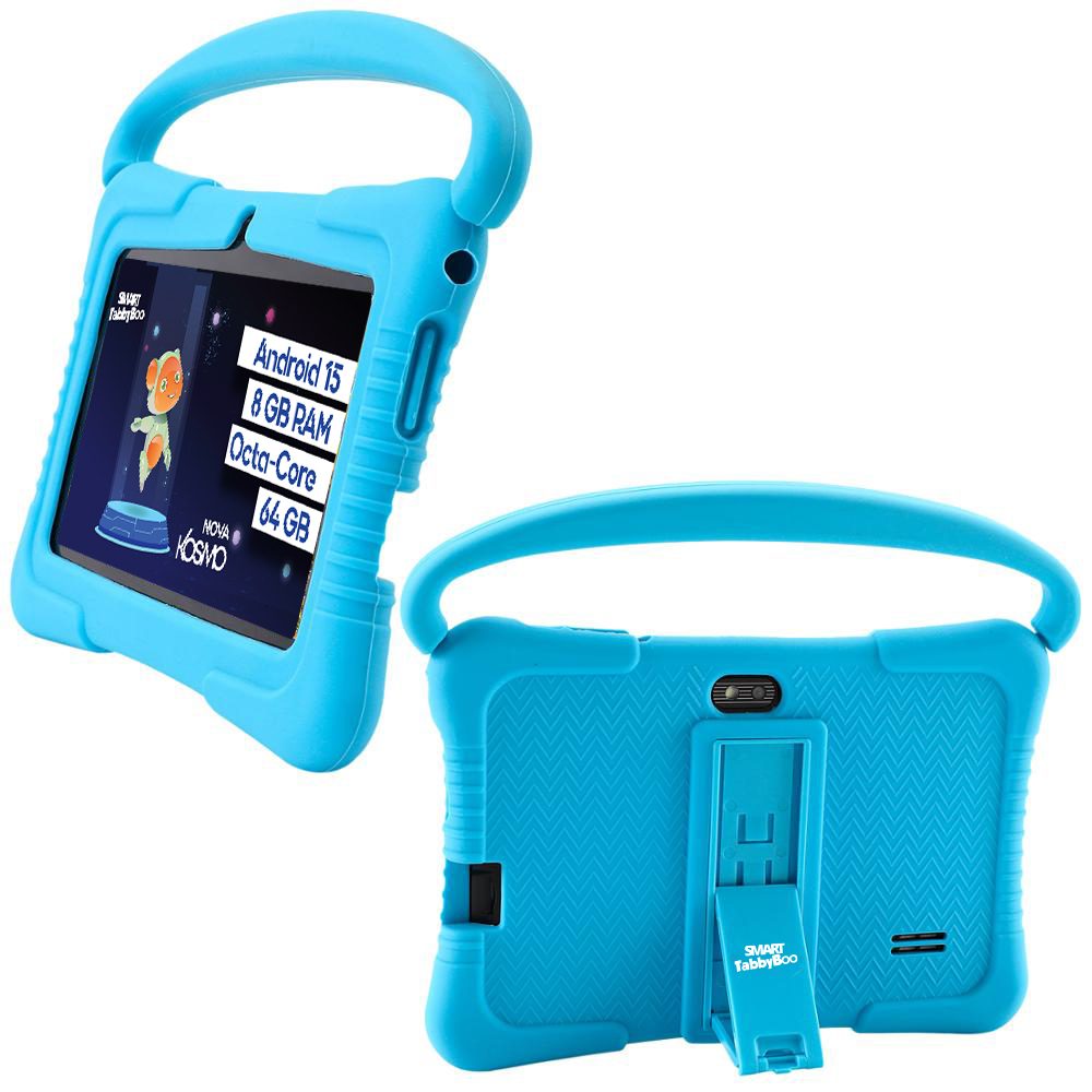 Tabletă SMART TabbyBoo Kosmo NOVA, 7", 64GB, 8GB RAM, albastru, cu control parental, Wi-Fi