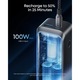 Външна батерия Anker Prime 20 100 mAh, 220 W, QC+PD, 1x USB-A, 2x USB-C, Черна