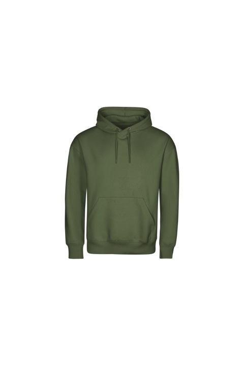Hanorac Unisex Malfini, Bumbac Organic, French Terry cu Interior Pieptanat, Gluga cu Snur, Buzunar Marsupiu - 428, Verde
