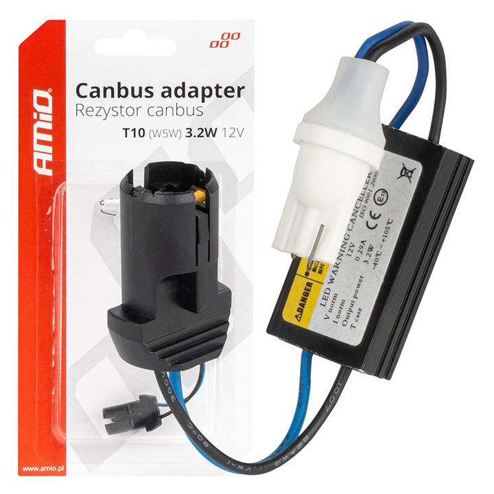 Адаптер Canbus 12V 3.2W T10 AMIO 04087