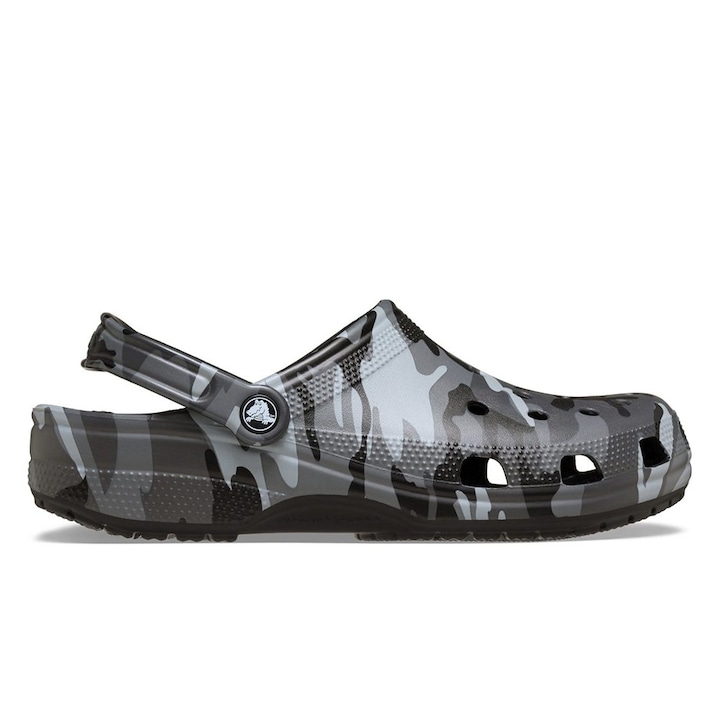 Saboti Crocs Classic Camo 211936-0DD, Barbati, Gri