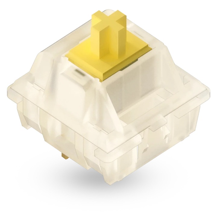 Gateron Milky Yellow mechanikus billentyűzet kapcsolókészlet, 100 darab
