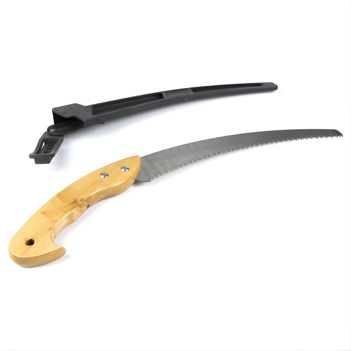 Fierastrau de Gradina Barste, lama otel 300mm, maner lemn, teaca protectie