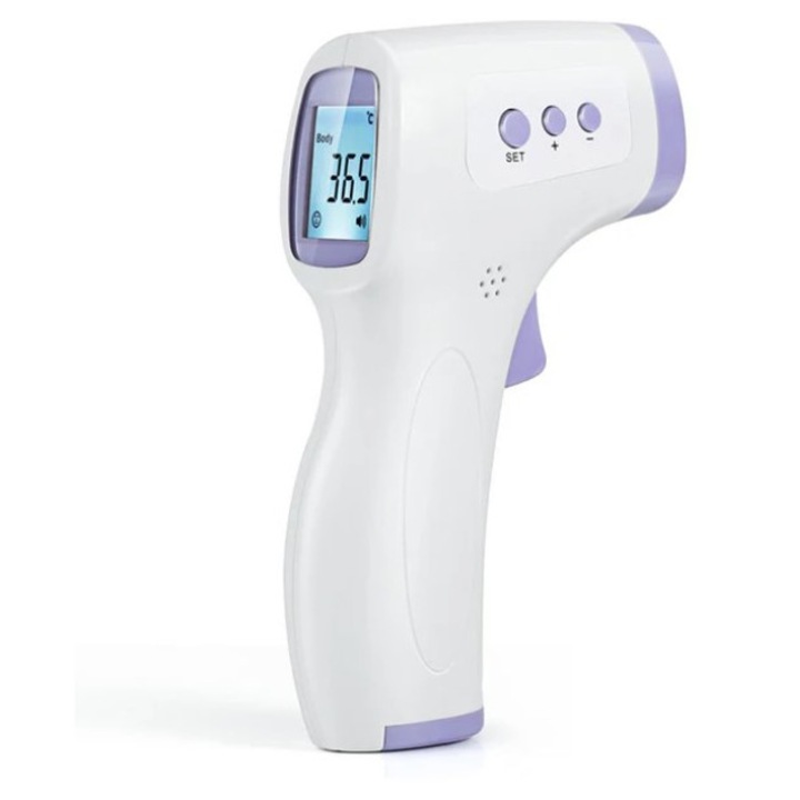 Termometru cu infrarosu medical non-contact digital, alb