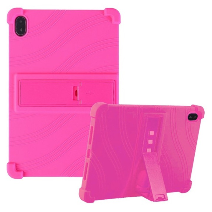 Gigapack defender szilikon tabletvédő, ütésállóság, kitámasztó, rózsaszín, kompatibilis: Huawei MatePad SE 11