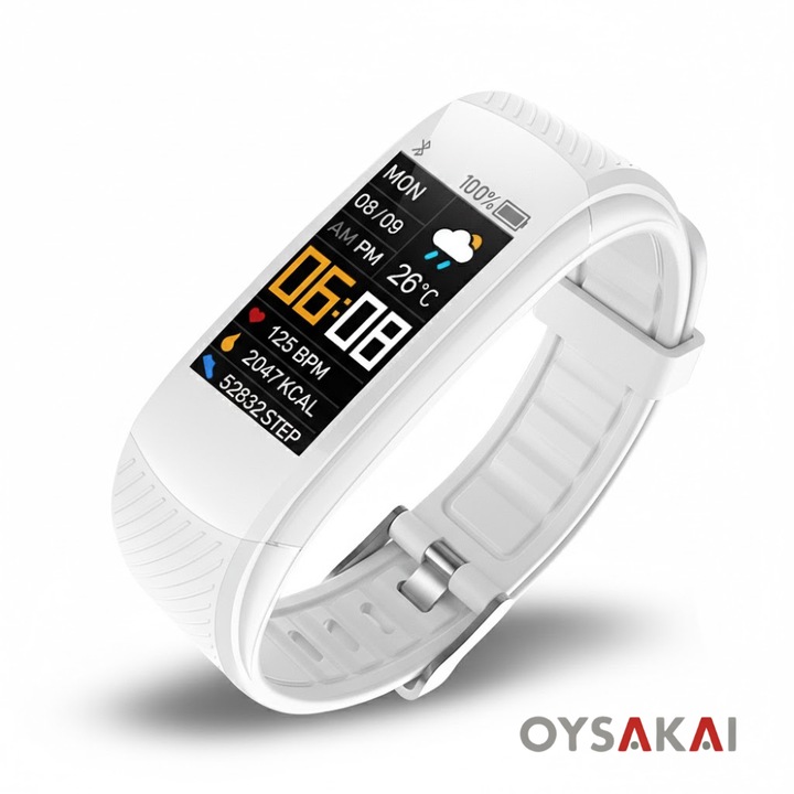 Bratara Fitness C5S Smart Band, NEW Ecran OLED 0.96”, Monitor Ritm Cardiac, IP67, Bluetooth 4.0, Wearfit