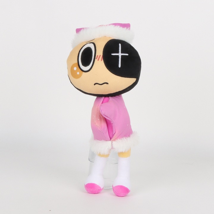 Jucarie de plus, Clovn roz, 21x10x28cm, set de jucarii de plus