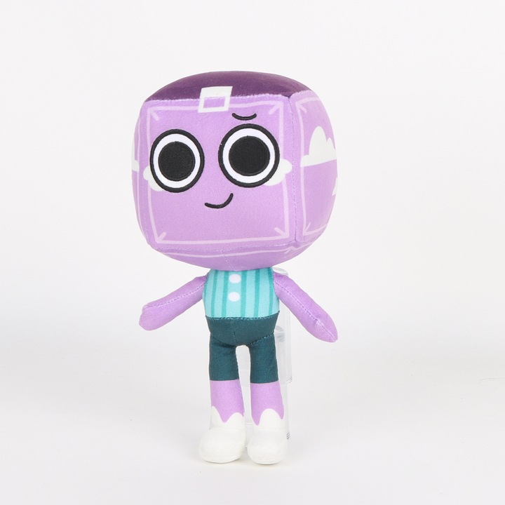 Плюшена играчка, Dandy World, лилава квадратна глава, 12x11x25см, комплект