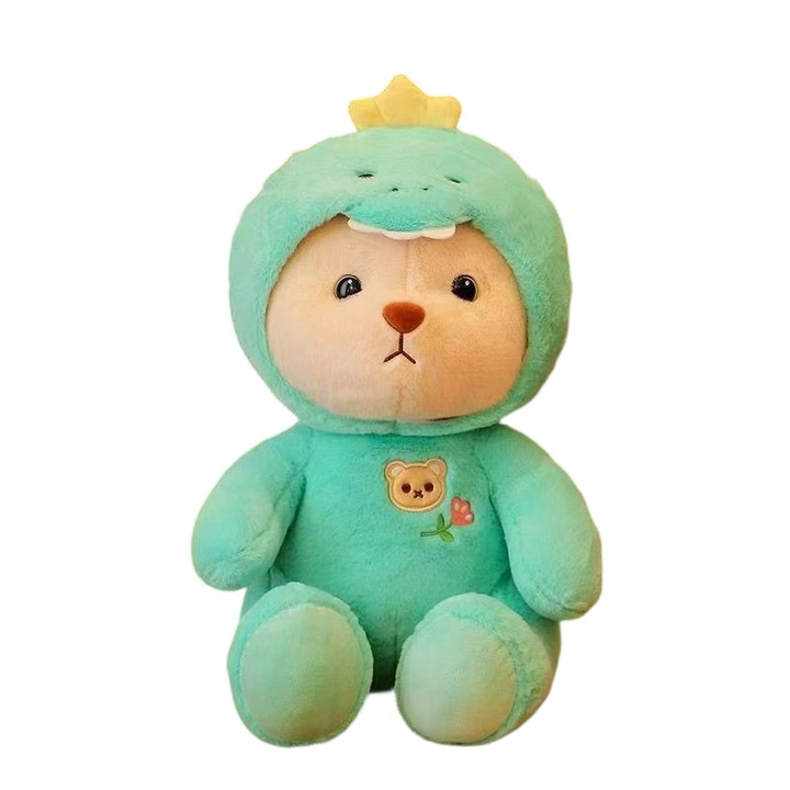 Jucarii de plus, urs dinosaur, set de jucarii, multicolor, 30x45cm