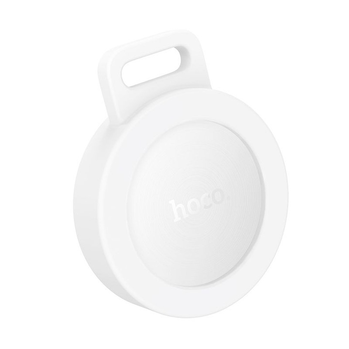 Hoco E101 Bluetooth lokátor – Apple Find My és Google Find My Device kompatibilis, fehér